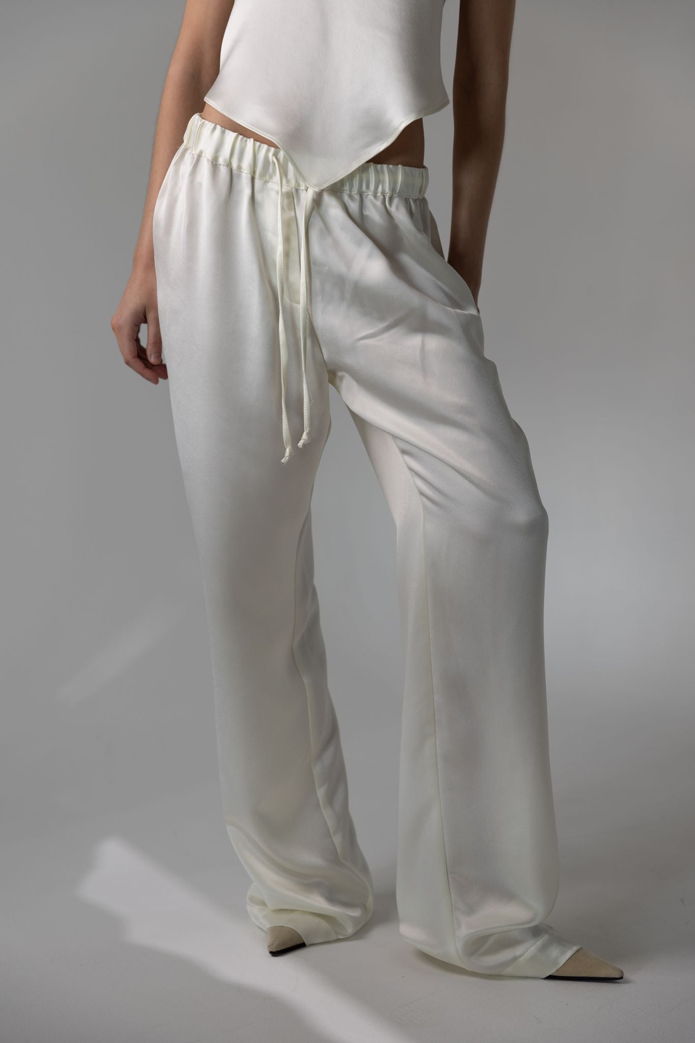 Buy Peach White Ankle Women Check Pant Brocade Silk for Best Price,  Reviews, Free Shipping
